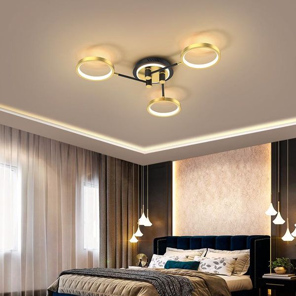 

chandeliers modern living room bedroom led chandelier simple lighting light gold frame delivery indoor