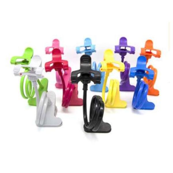 

universal lazy mobile phone gooseneck stand holder stents flexible bed desk table clip bracket for arm cell mounts & holders