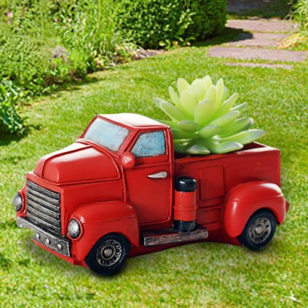 

planters & pots cartoon succulent truck flower pot decoration whimsical creative micro landscape desktop