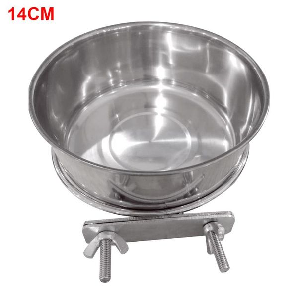 

other bird supplies for cage water accessories stainless steel detachable large capacity pet durable parrot feeding bowl with clamp