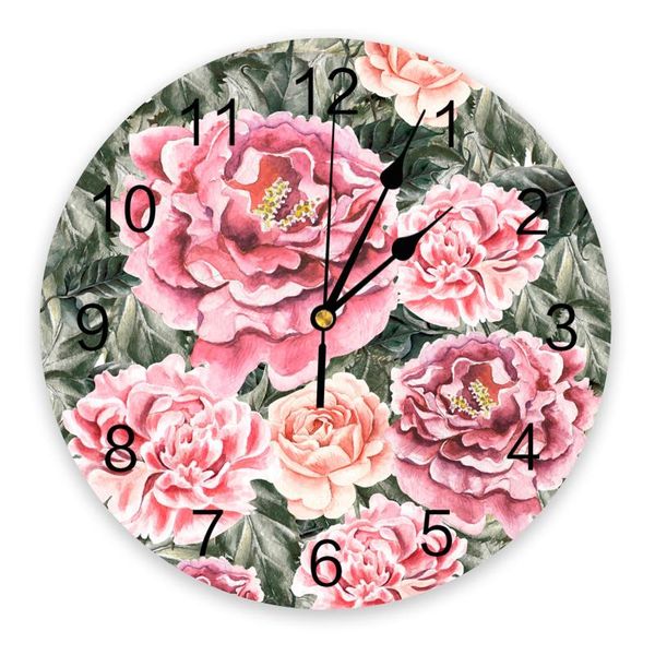 

wall clocks summer garden pvc clock living room decoration modern design home decore digital