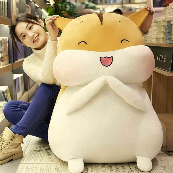 

japanese hamster plush toy cartoon doll super cute pillow warm hand cover girl large