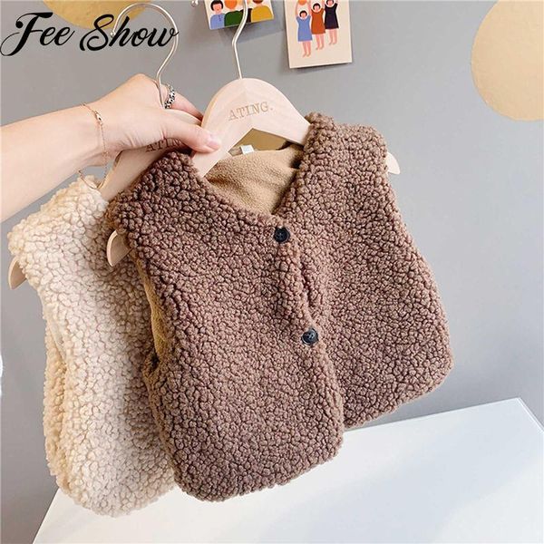 

infant baby girls winter clothes toddler boys fleece plush vest warm waistcoats thicken lining clothing waistcoat, Camo