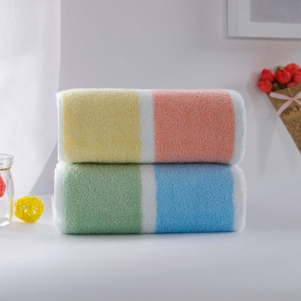 

towel 2 pieces face hand cotton thickened soft candy-colored couple wash