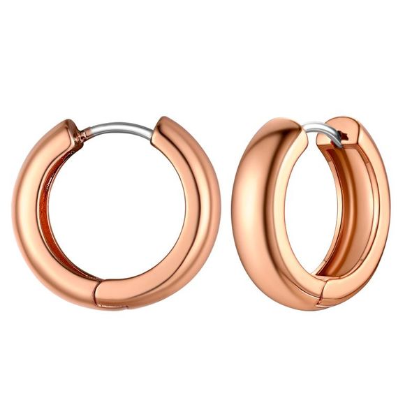 

hoop & huggie kpop jewelry round earring small dainty simple earrings for women copper alloy hypoallergenic cute/romantic gift, Golden;silver