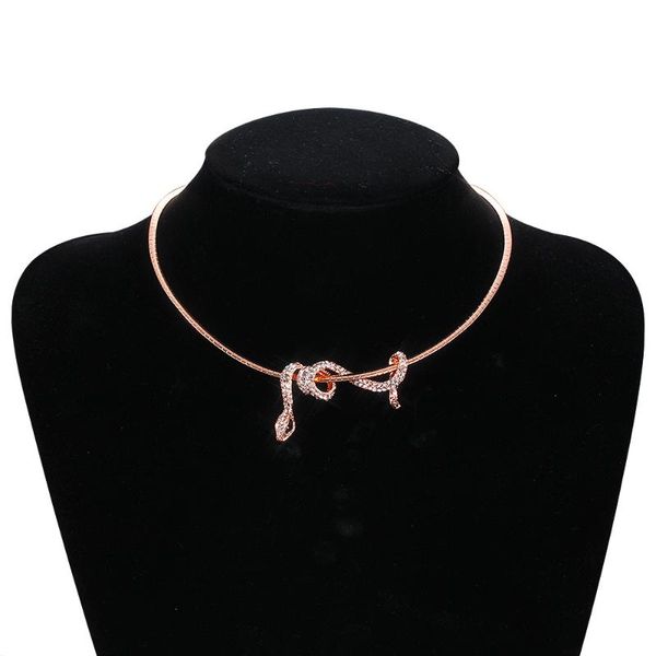 

retro python sweater chain female personality pendant necklace chains, Silver