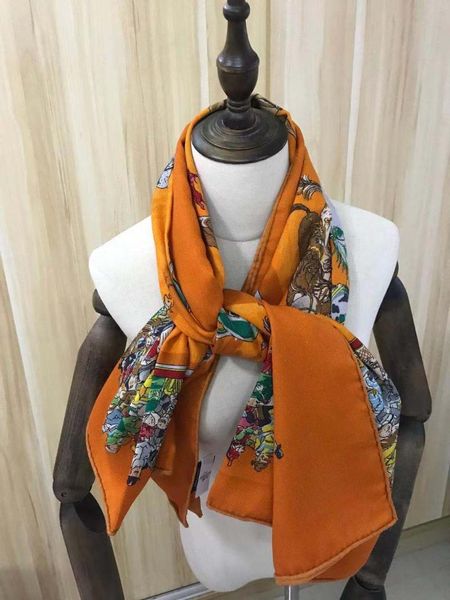 

scarves 2021 arrival autumn winter orange 140*140 cm scarf 70% cashmere 30% silk wrap for women lady girl gift hijab, Blue;gray