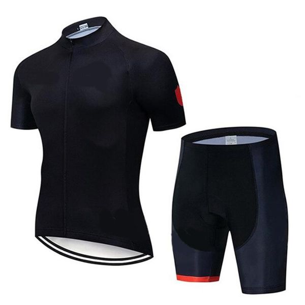 

racing sets pro team bicycle clothing cycling jersey breathable bike skinsuit mtb bib short sleeve pants tricota ropa ciclism, Black;blue