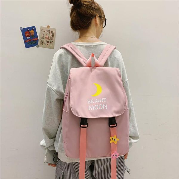 

outdoor bags backpack women solid color shoulder bag fashion school backpacks