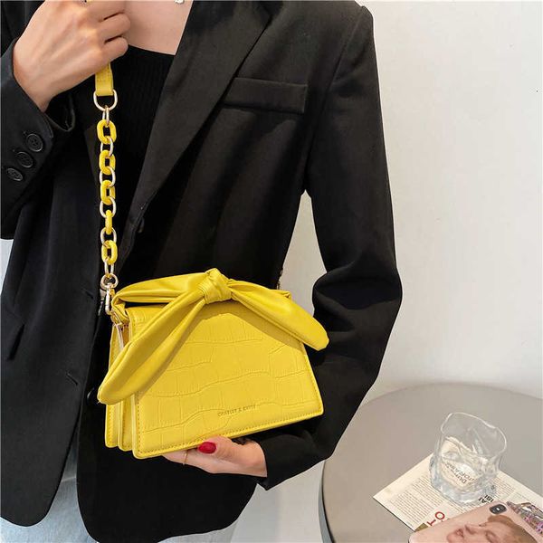 

foreign style women's 2021 fashion portable small square sweet bow msenger bag