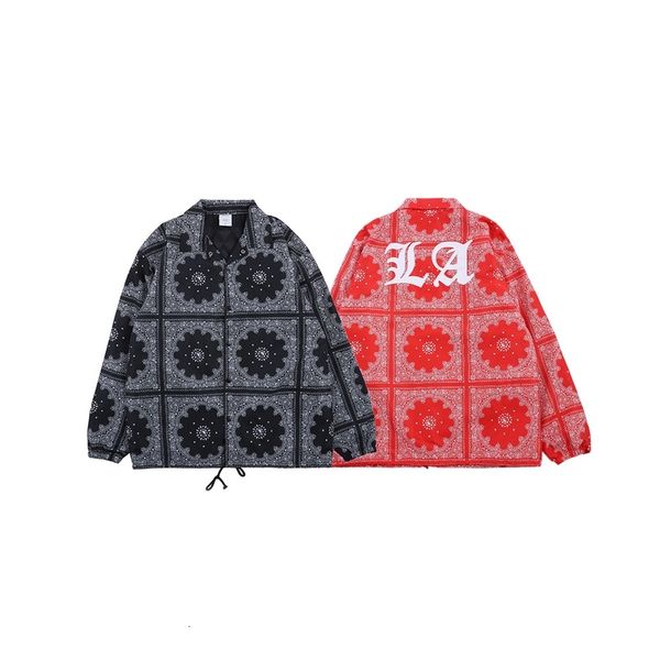 

bandanna printed women cotton padded coat men streetwear winter jacket, Black;brown