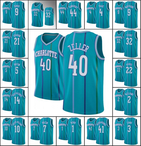 

men's charlottehornetskemba walker cody zeller bismack biyombo anniversary teal custom jersey, Black;red