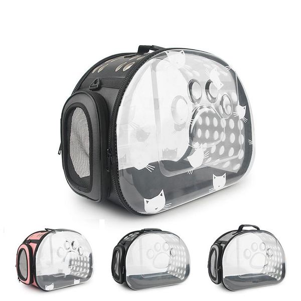 

dog car seat covers cat carrier transparent bag small portable cats handbag foldable shoulder travel for puppy