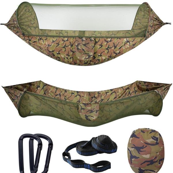 

camp furniture camping hammock with mosquito net portable outdoor parachute tourist swing sleeping tent pendant stuff
