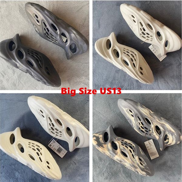 

pk version slide slippers foam runners mxt moon gray ochre mineral blue men women sandal pure soot bone desert sand rnnr vermillion earth b, Black