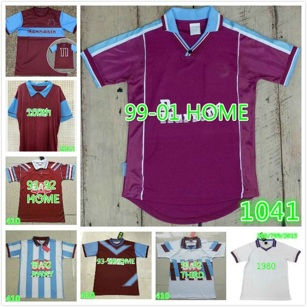 

1992 1995 1991 1997 quality dicks 3 century soccer jersey years cole di canio lampard 1999 00 camiseta 100 th retro football shirt, Black