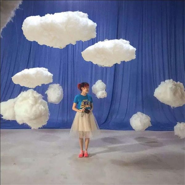 

christmas decorations decor cloud simulation white 3dcotton decorative wedding backdrop props diy birthday party ornaments