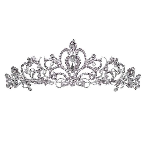 

hair clips & barrettes women tiaras crown wedding accessories tiara bridal for brides ornaments jl, Golden;silver