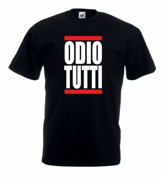 

t-shirt j1504 odio tutti hashtag tumblr, White;black