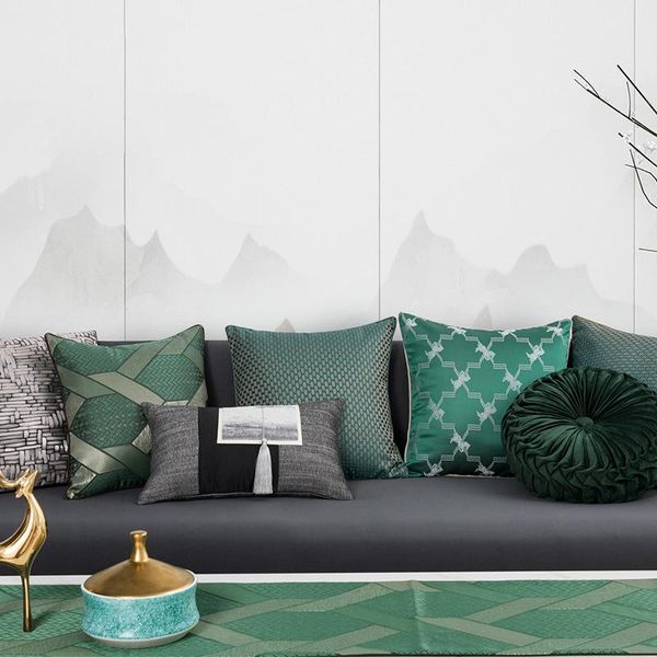 

cushion/decorative pillow luxury pillowcase sofa tassel stitching cushion seat bedside lumbar home decoration