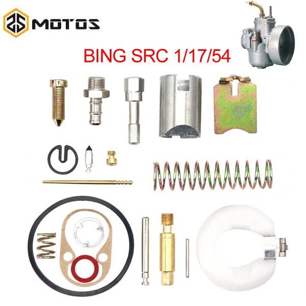 

motorcycle fuel system zs motos carburetor repair kit for bing src 1/17/54 zundapp hercules kreidler puch 17mm carb spare parts
