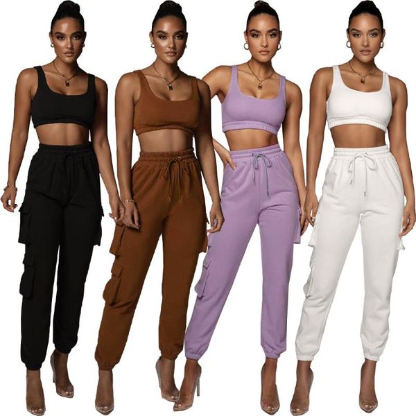 

women's tracksuits dn8619-two-piece suit, Gray