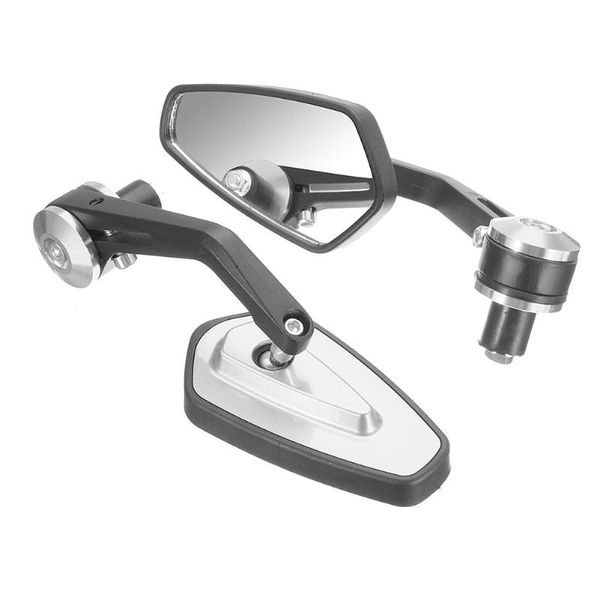 

motorcycle mirrors 1 pair durable aluminum alloy rearview mirror safety side clear bar end flexible adjustable replacement universal