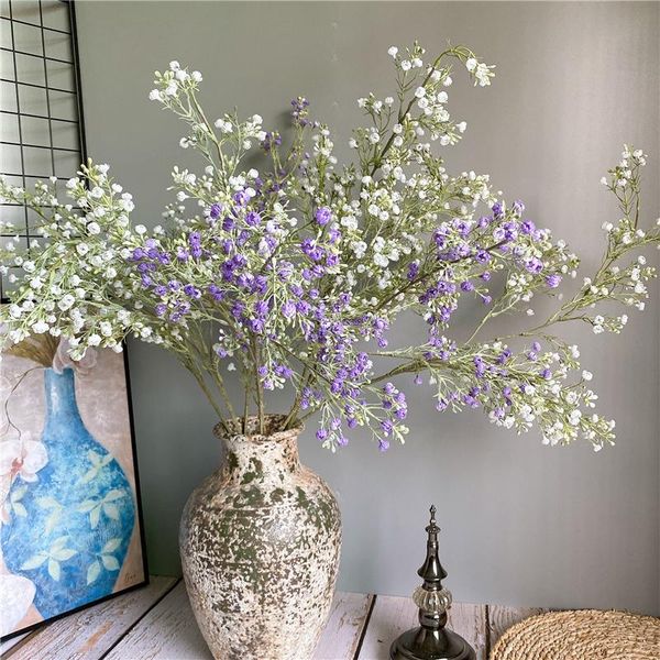 

decorative flowers & wreaths large babysbreath branch plastic fake plant grass artificial plants for flower arrangement home decoration whit