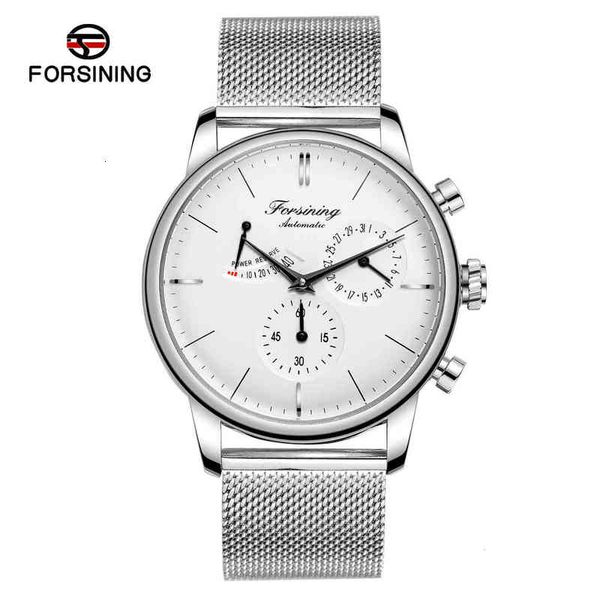 

automatic mechanical men's watch researching military sports clock brand luxury sier stainless steel man's, Slivery;brown