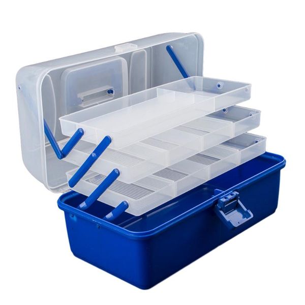 

tool fishing tackle box tools storage organizer 1pc 4-tray accessories