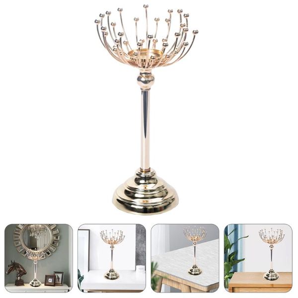 

candle holders 1pc modern metal plating adornment wedding table decor