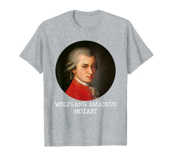 

Wolfgang Amadeus Mozart Composer Portrait T-Shirt, Mainly pictures