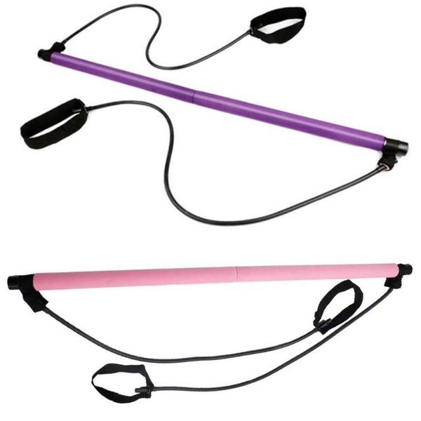 

fitness sport pilates bar kit gym workout stick exercise with resistance band body building puller yoga rope bands