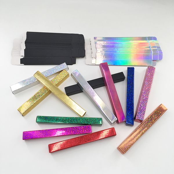 Eyeliners Glittered Pacote retangular macio para auto-adesivo à prova d'água personalizada por atacado Eyeliner Case Peneliner Caixa