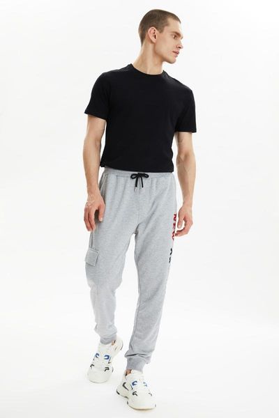 

running pants trendyol men 's regular fit sweatpants tmnss21ea0193, Black;blue