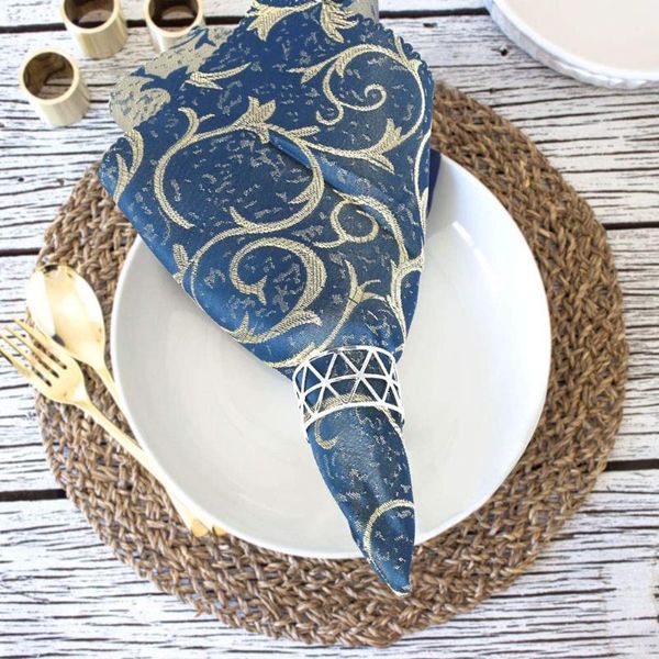 

12pcs. alloy hollow out napkin rings wedding thanksgiving christmas household n1ha