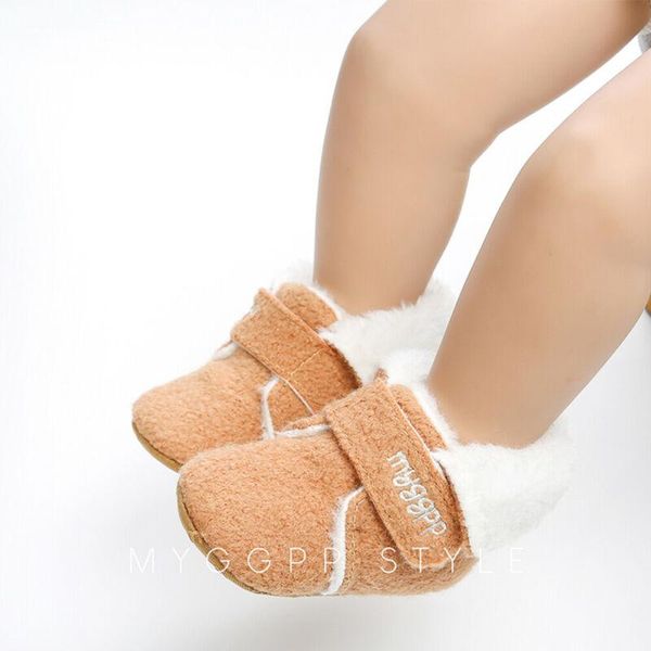 

first walkers 0-18 months winter warm born baby girls boys soft sole crib shoes toddler anti-slip boots brief