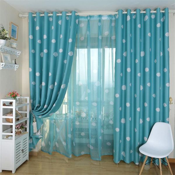 

curtain & drapes living room window cute tulle pastoral voile sheer cloud curtains