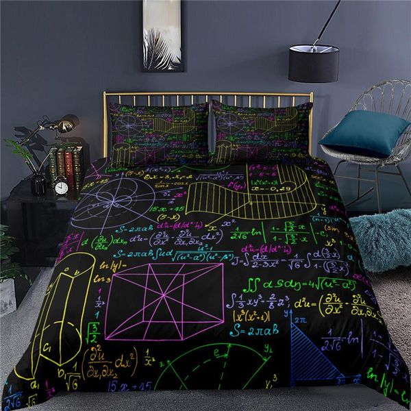 

bedding sets luxury 3d cartoon chalkboard graffiti print kids set comfortable duvet cover pillowcase home textile  and king size
