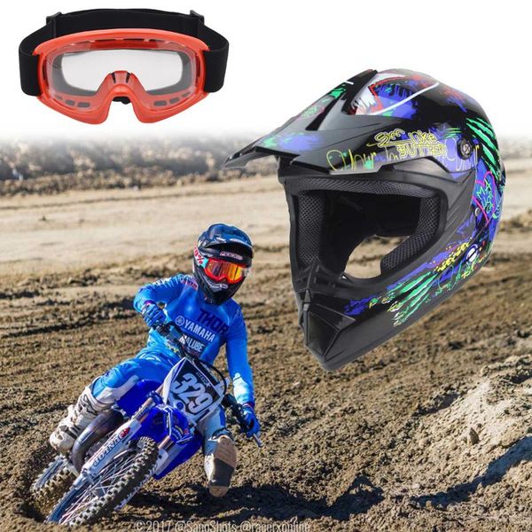 

motorcycle helmets motocross kids helmet and children goggles motor outdoor glassess