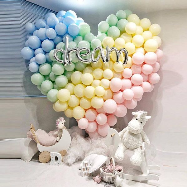 

artacyse 8pcs macaron balloon children's birthday wedding room celebration decoration party supplies mix