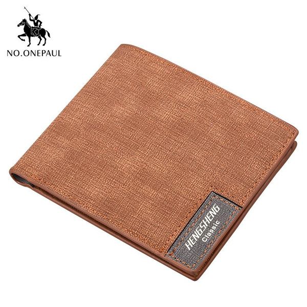 

no.onepaul men's european and american retro short wallet soft leather matte canvas pattern driver's license tide wallets, Red;black