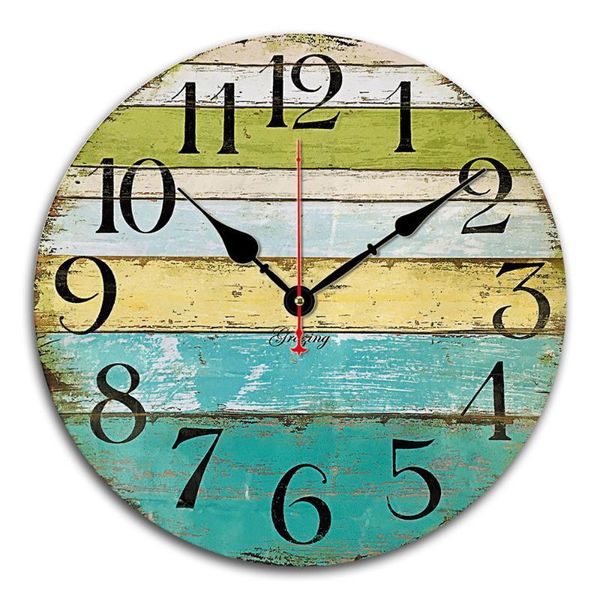 

wall clocks vintage wooden clock modern design antique decorative for home living room office kitchen decor