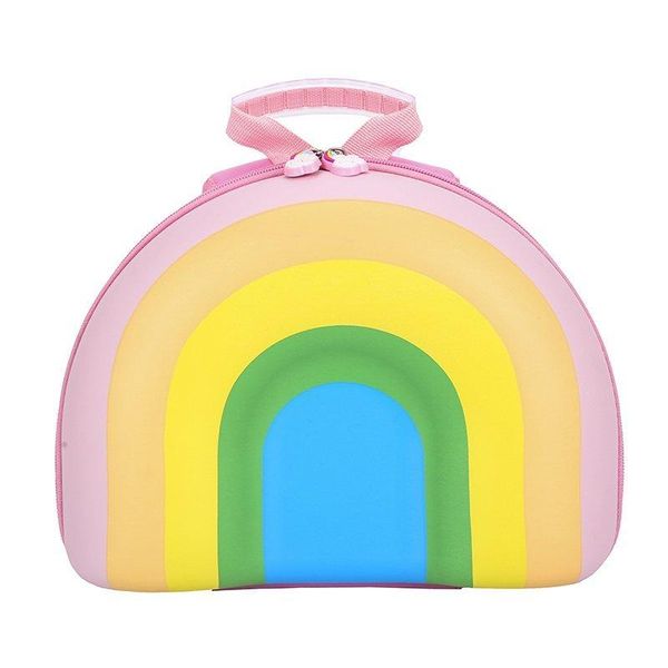 

lovely children backpack for kindergarten boy girl cartoon rainbow bookpacks hard shell pink schoolbag baby gift mini bolsas bag school bags