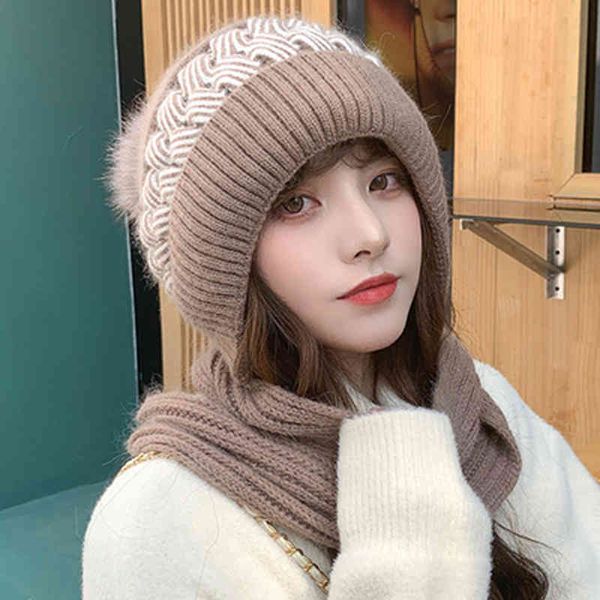 

fashion women stretchy knitted skullies s hat solid snood scarf warm for womem autumn winter female beanie cap, Blue;gray