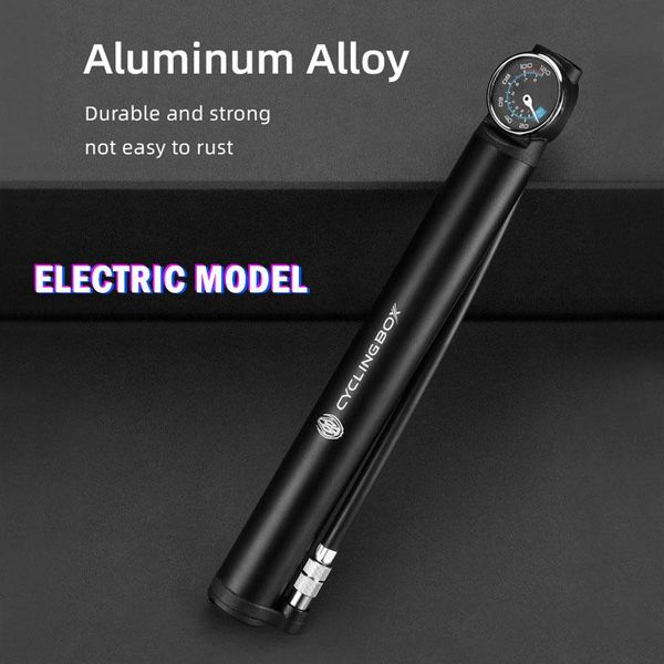 

bike pumps bicycle electric air pump portable high pressure aluminum alloy road mountain