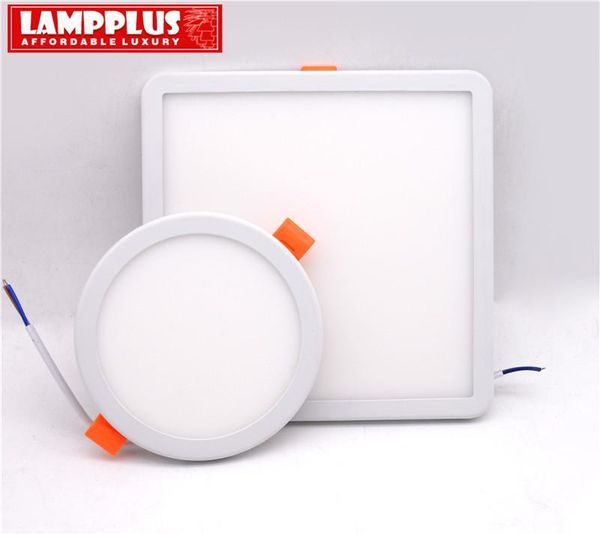 

lampplus modern 85-265v ultra thin narrow edge round square 6w 8w 15w 20w aluminum recessed indoor ceiling light open hole led panel li