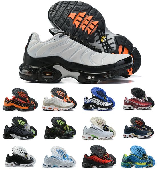 

2022 plus tn running shoes mens hyper blue particle grey triple black white oreo aqua silver atlanta red pink pimento bat men women tns