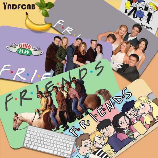 

mouse pads & wrist rests yndfcnb tv series friends quotes design unique deskpad game mousepad for large edge locking speed version keybo
