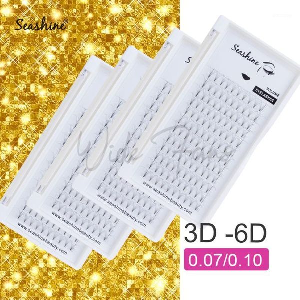

seashine 12 lines volume fans eyelashes extension handmade short stem russian lashes1